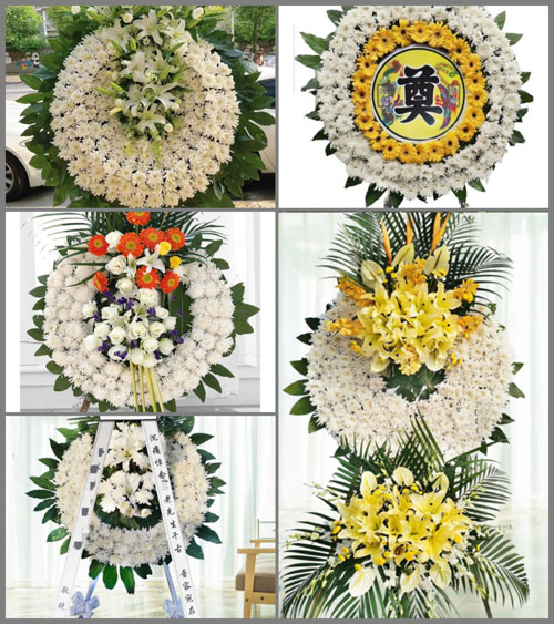山西忻州原平市东社镇上庄二村花圈速递